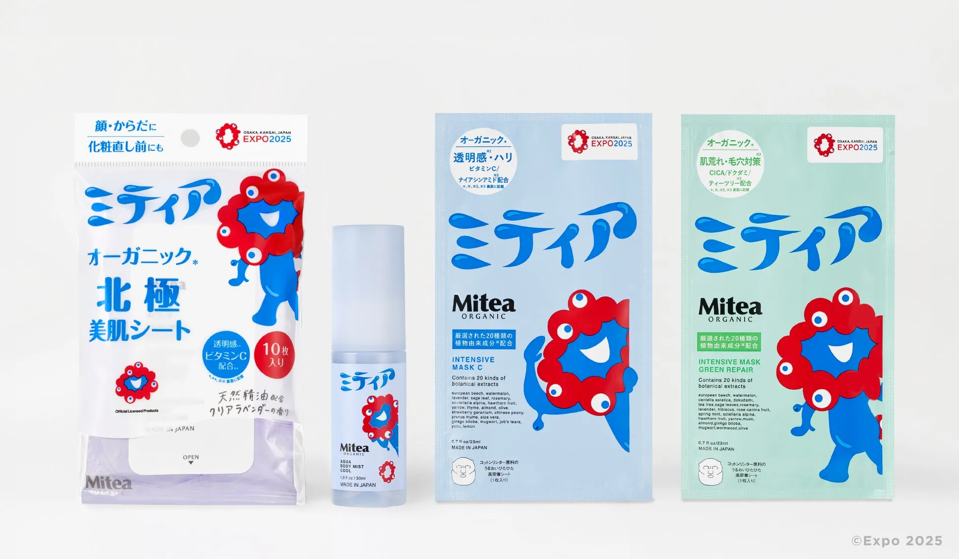 ミャクミャクとMitea ORGANICのコラボ商品