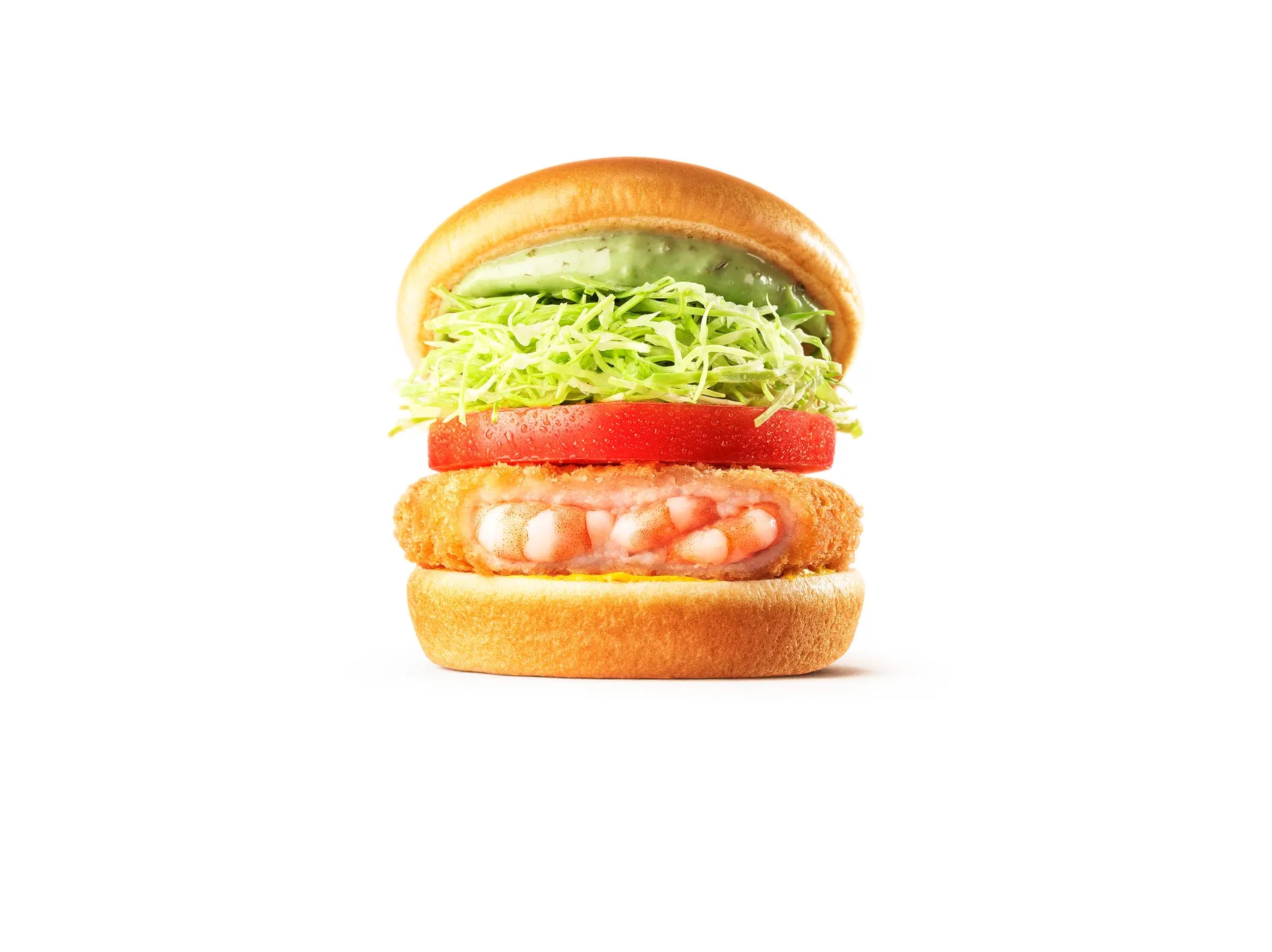 バジルマヨの海老カツバーガーの画像