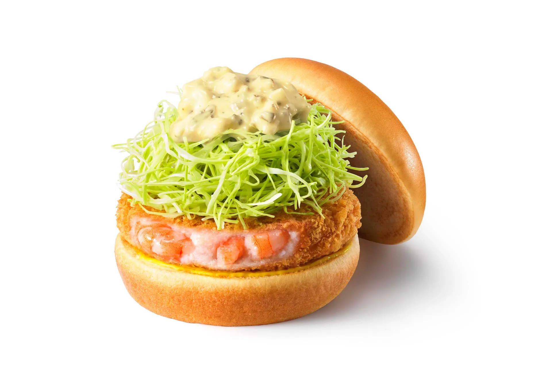 バジルマヨの海老カツバーガーの画像