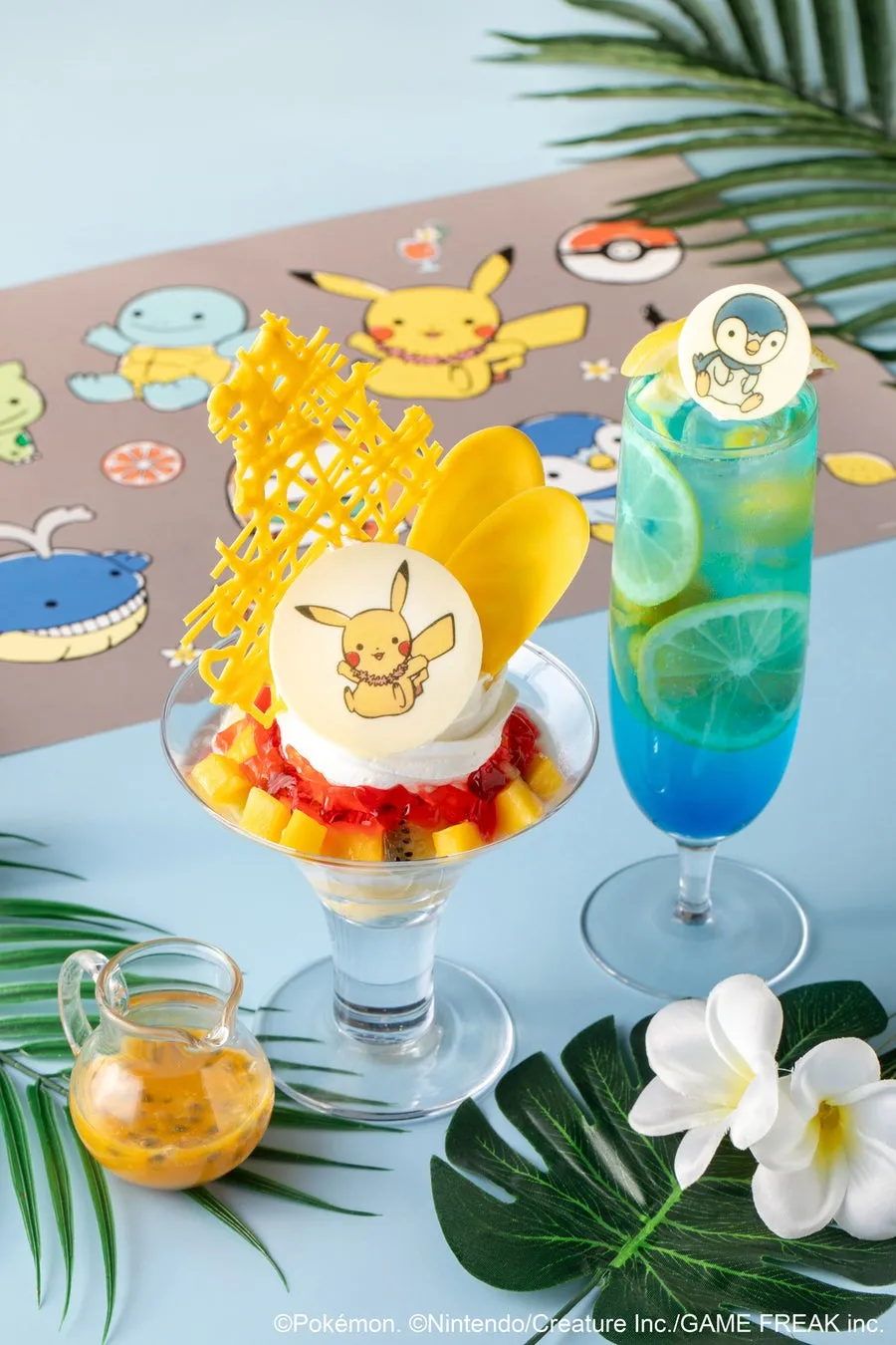 ポケモン ピカチュウ ケーキとポッチャマ ドリンク