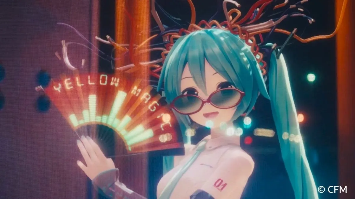 初音ミク、サングラス、YELLOW MAGICファン