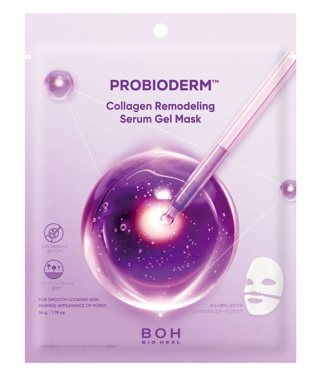 BIOHEAL BOH PROBIODERM コラーゲンリモデリングセラムジェルマスクのパッケージ