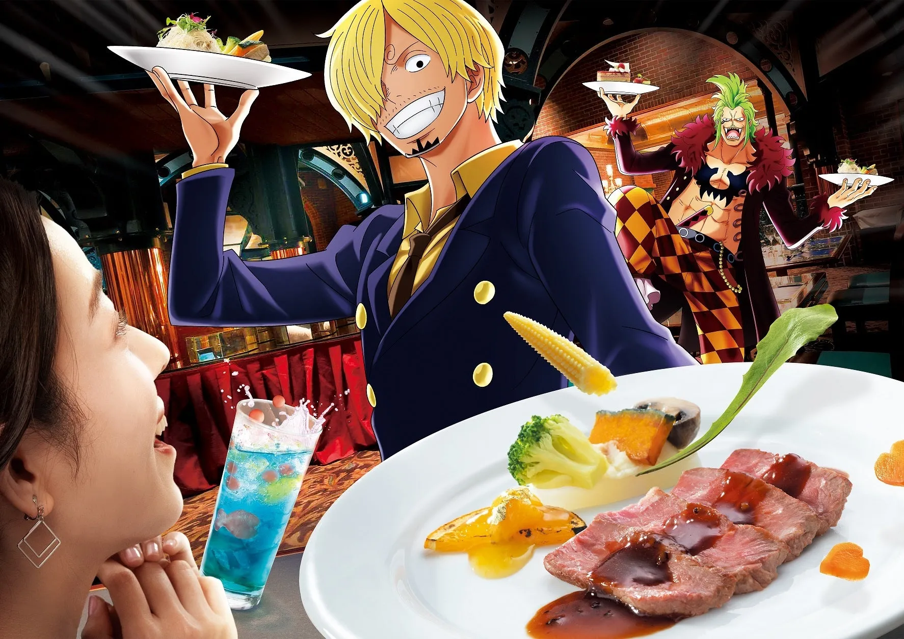 ワンピースレストランシーン