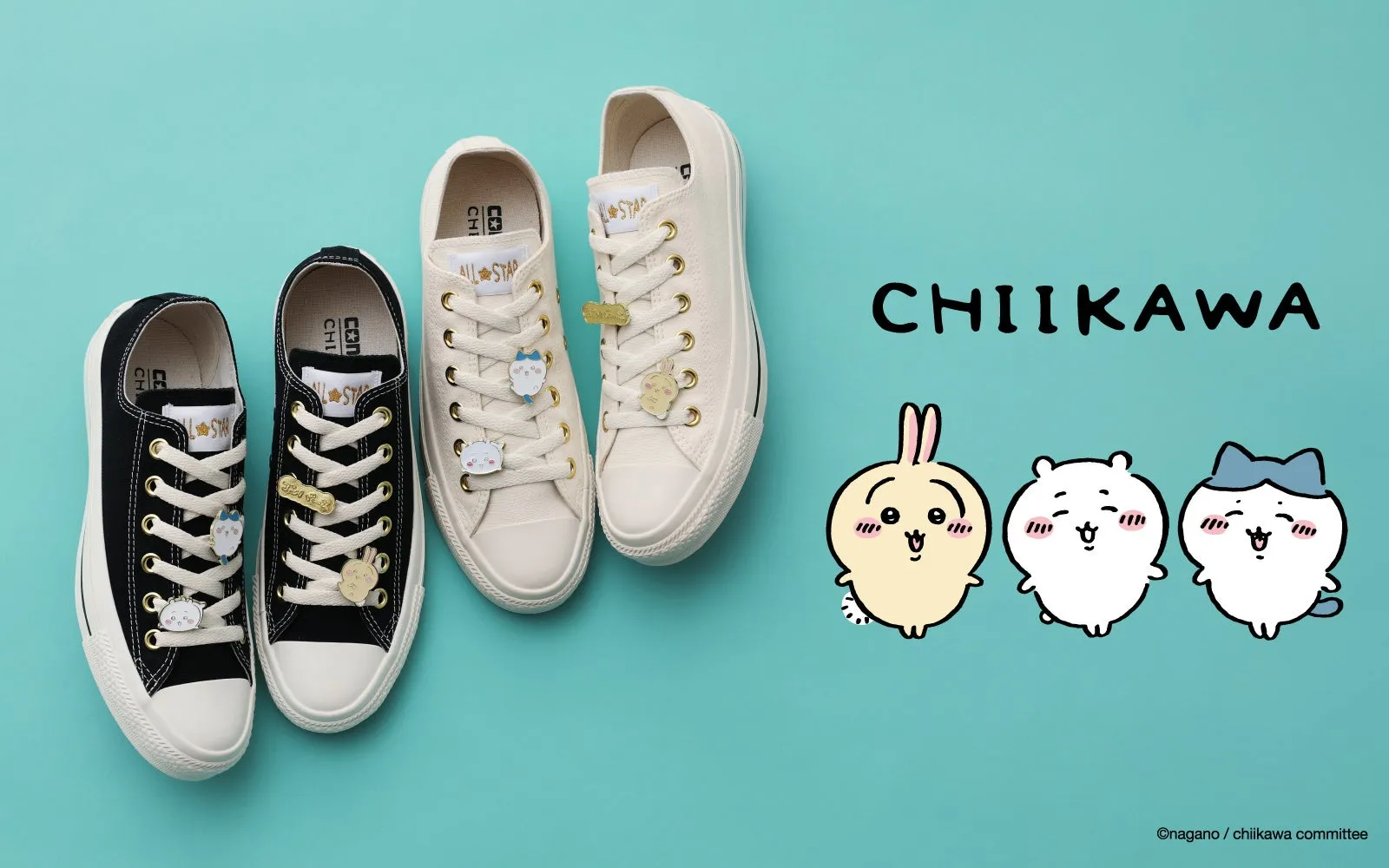 ALL STAR GD OX / CHIIKAWA ゴールドチャーム付きローカットモデル
