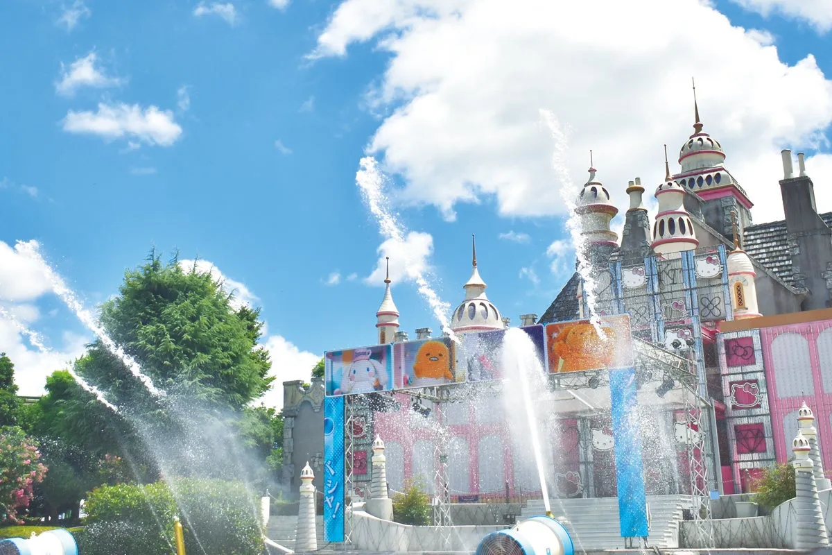 ハーモニーランドの夏イベントディスプレイ