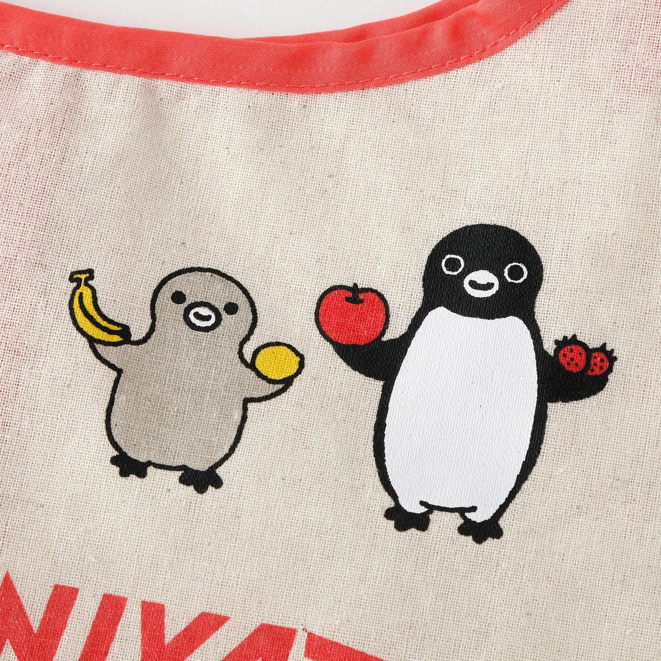 ピンクのSuicaペンギンコットンバッグ