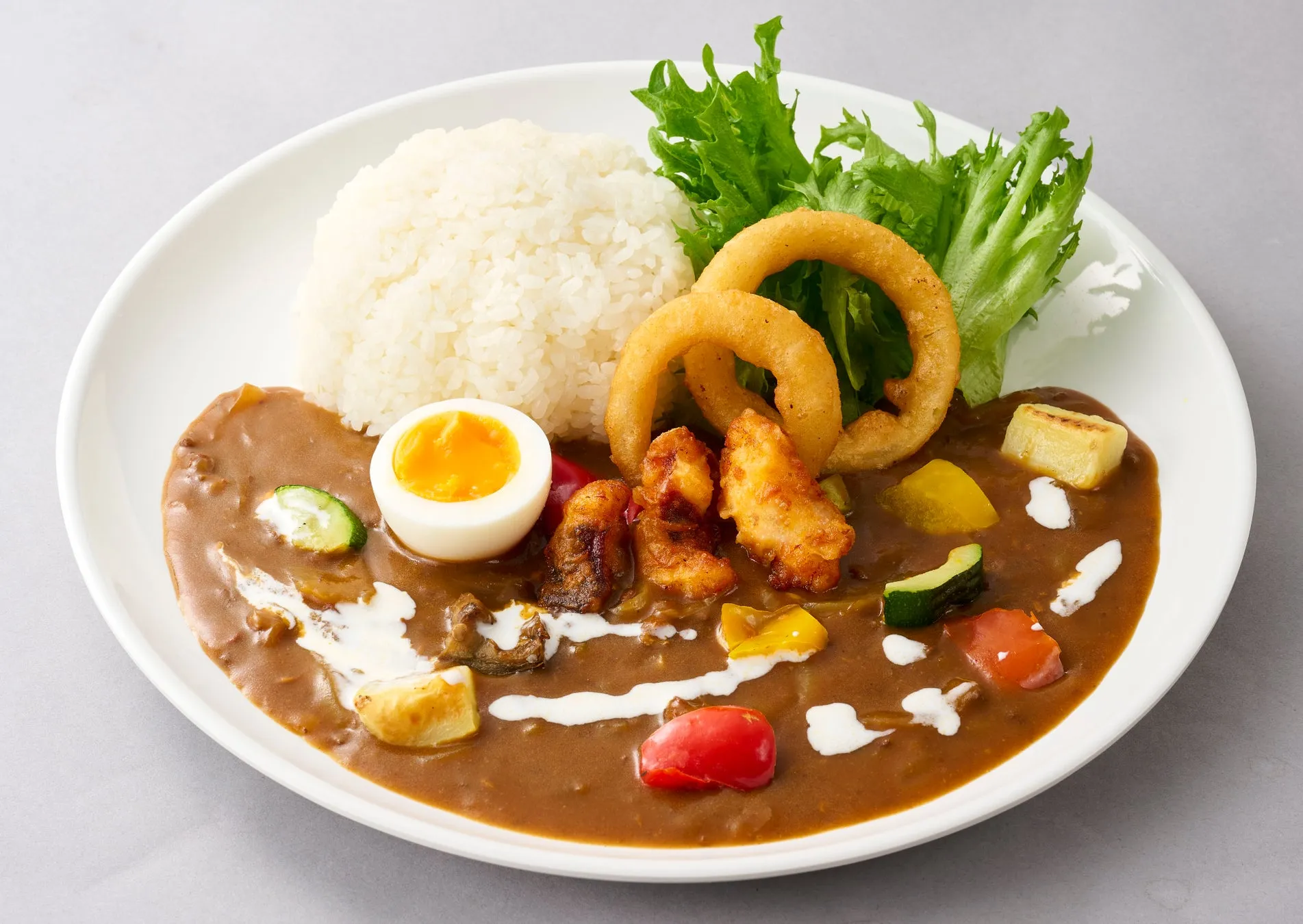 色とりどりの野菜カレー