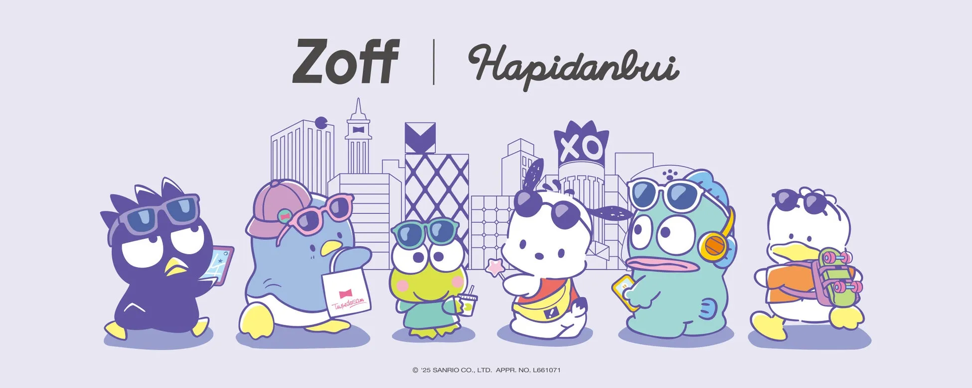 Zoff×はぴだんぶい初コラボ！かわいさ満点のアイウェアコレクション登場