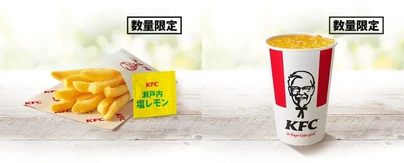 フリフリポテト(瀬戸内塩レモン)と和歌山県産夏みかんレモネードソーダのイメージ