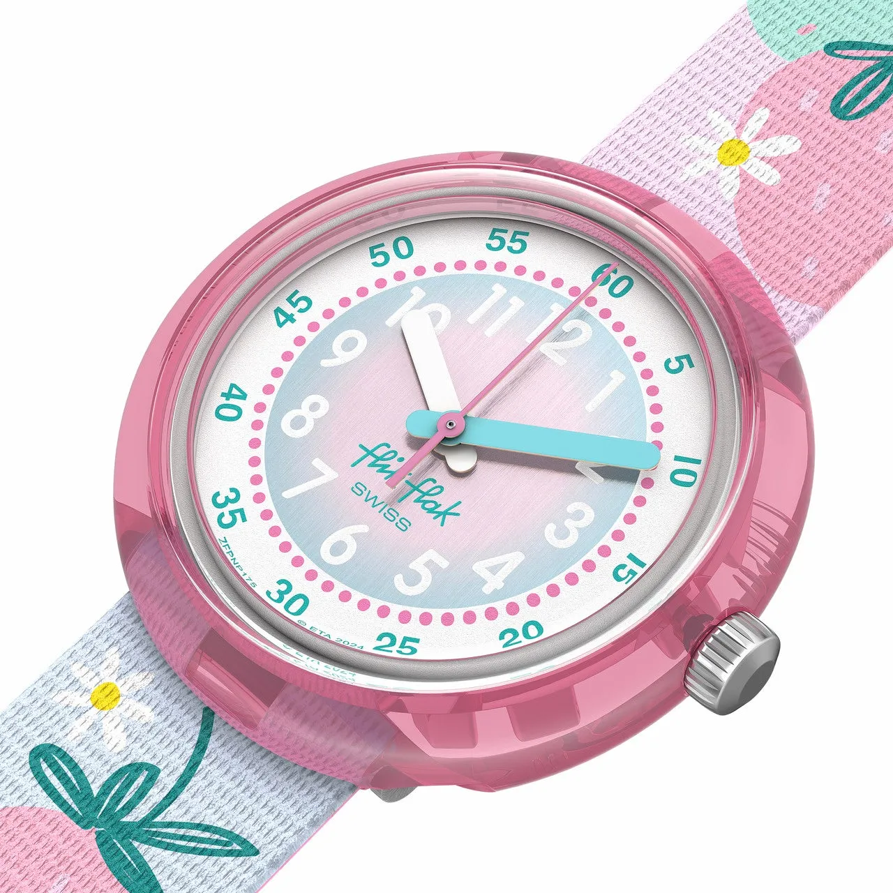 BERRY NICEデザインのカラフルな時計とランチボックス