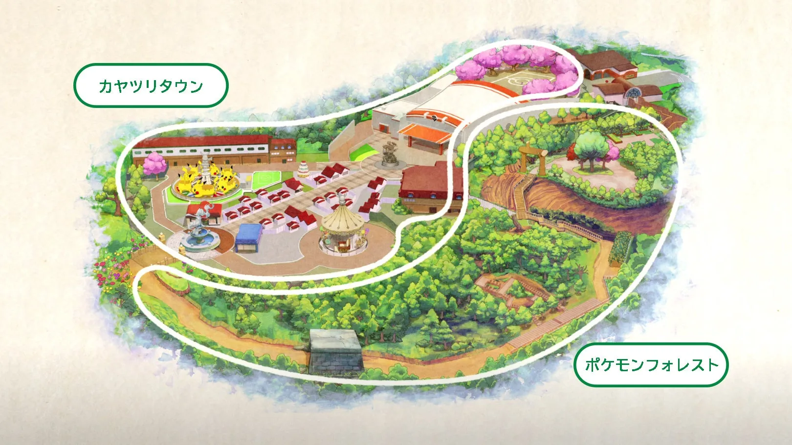 ポケパーク カントーの予想マップ
