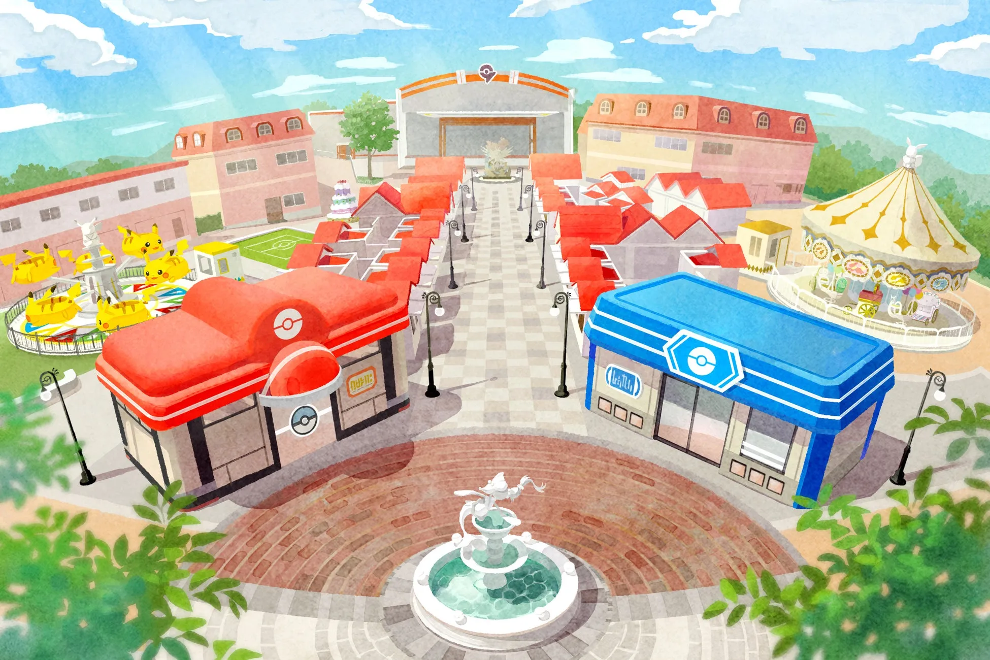 ポケパーク カントーの開業予定図
