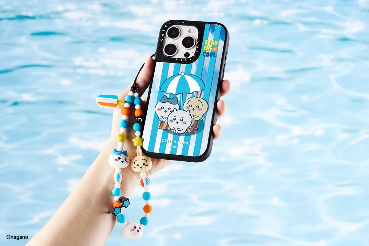 夏をテーマにした「ちいかわ x CASETiFY」コレクションのビーチや夏仕様のデザイン