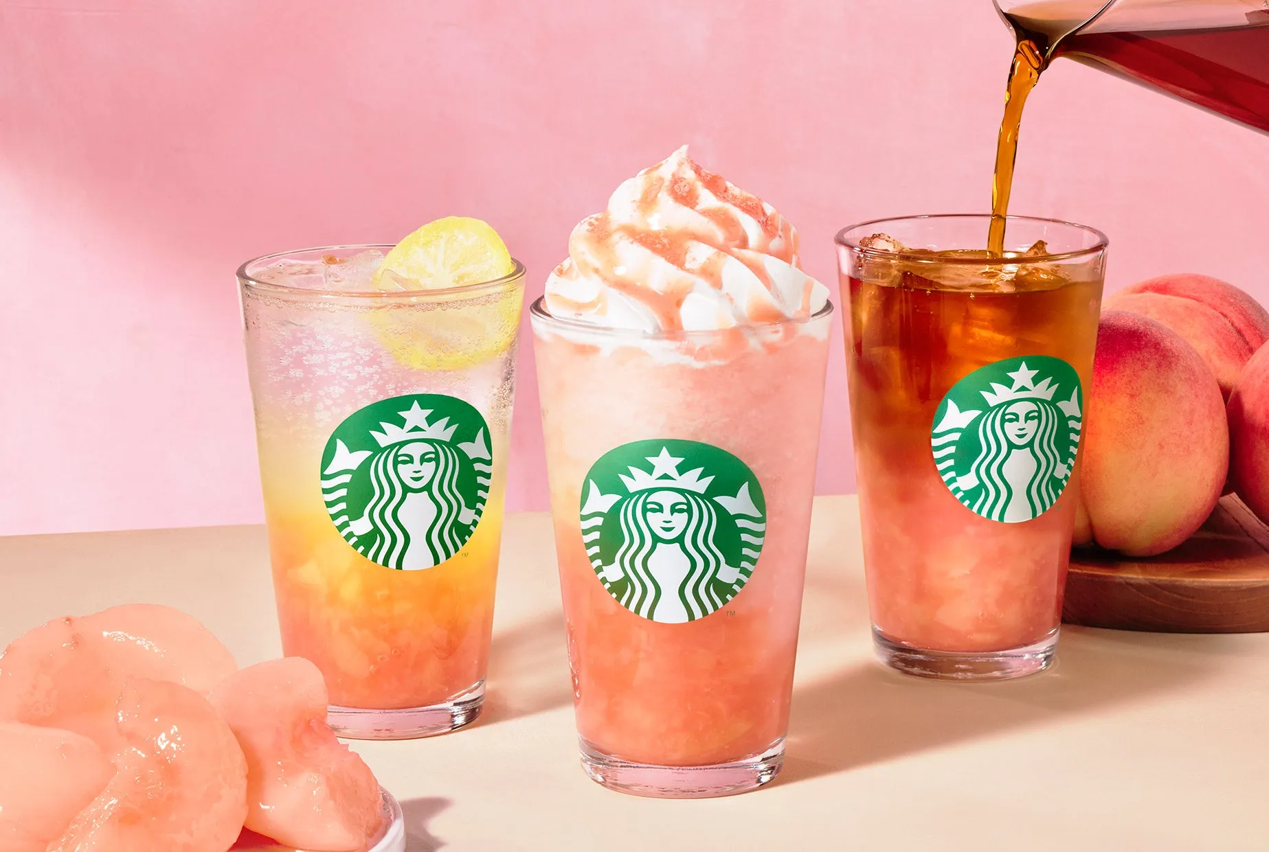 スターバックス サマー第4弾は、果肉たっぷりピーチビバレッジが登場！