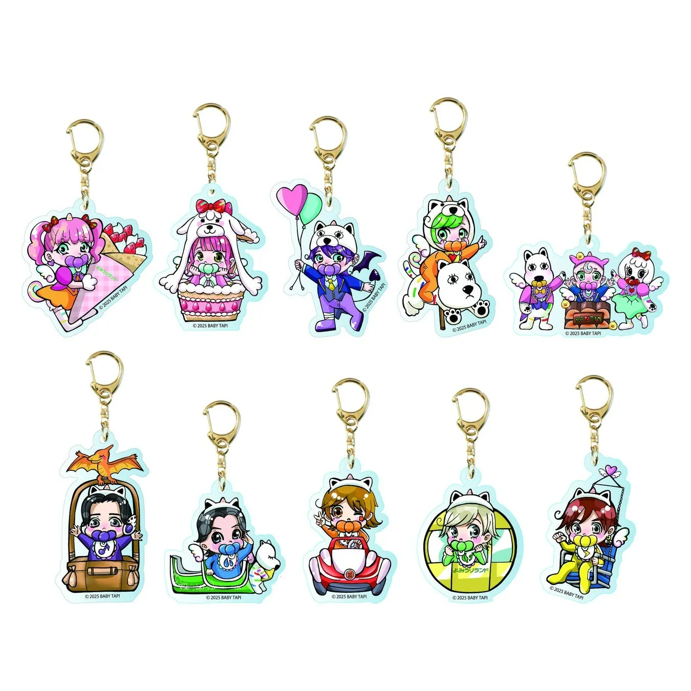 アクリルキーホルダー(全10種) 料金:各770円
