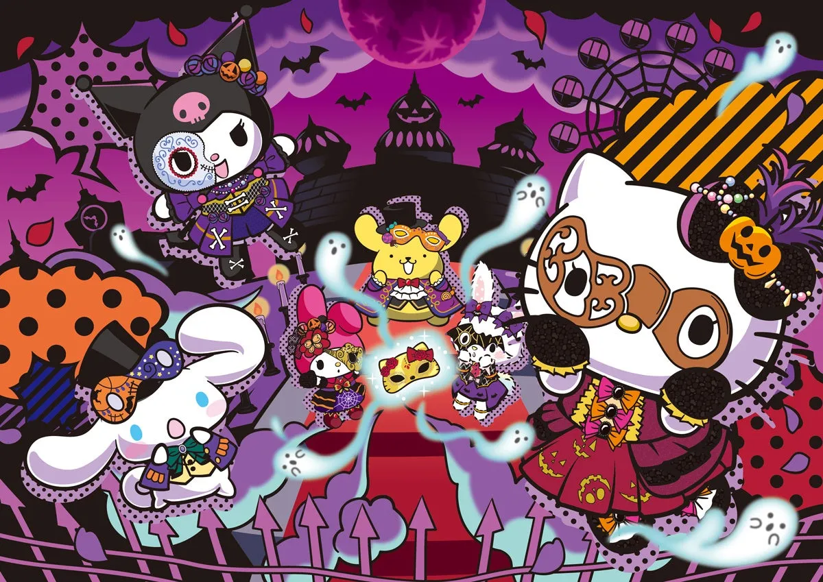 ハロウィーン衣装のキャラクターたちが舞台で踊る