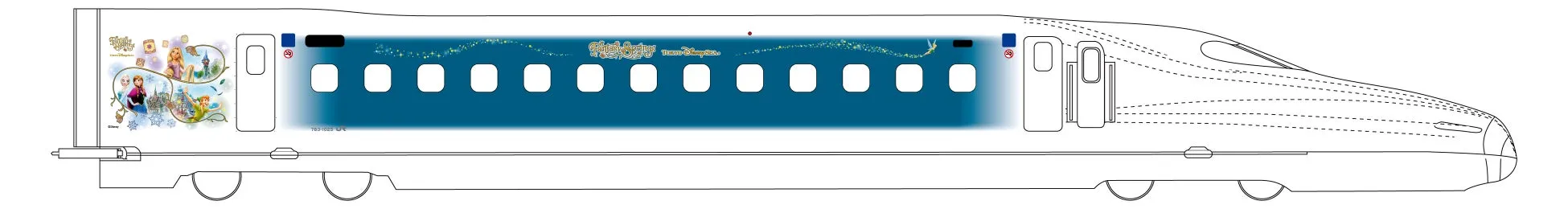 「ファンタジースプリングス」をテーマにした東海道新幹線が2/21（金）運行開始