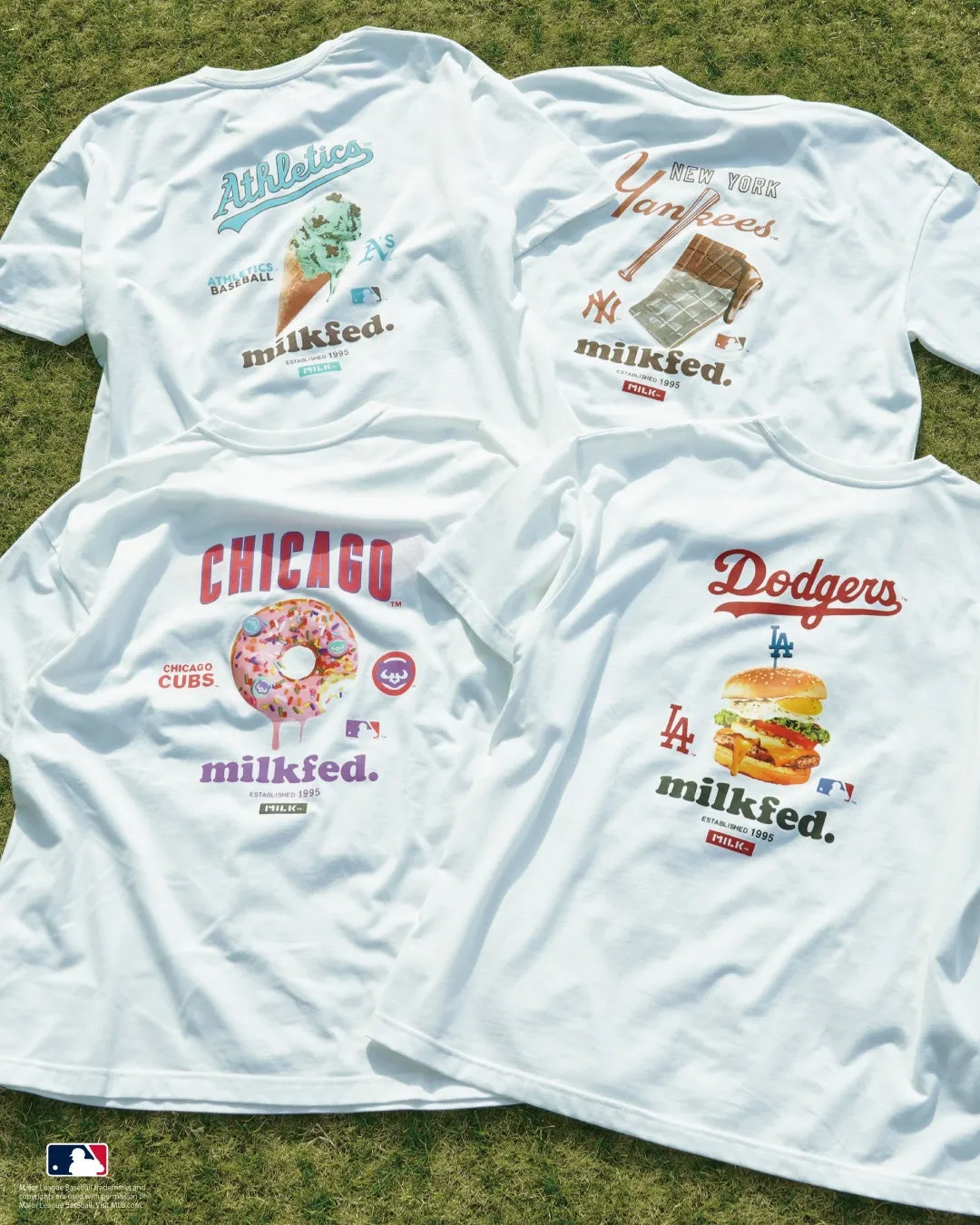 MILKFED.とMLBのコラボTシャツ4枚