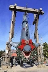ジョーズ セレブレーション装飾されたサメ模型