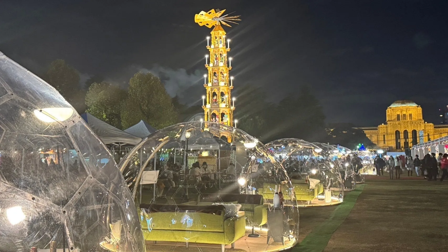 東京クリスマスマーケット芝公園会場の雰囲気写真