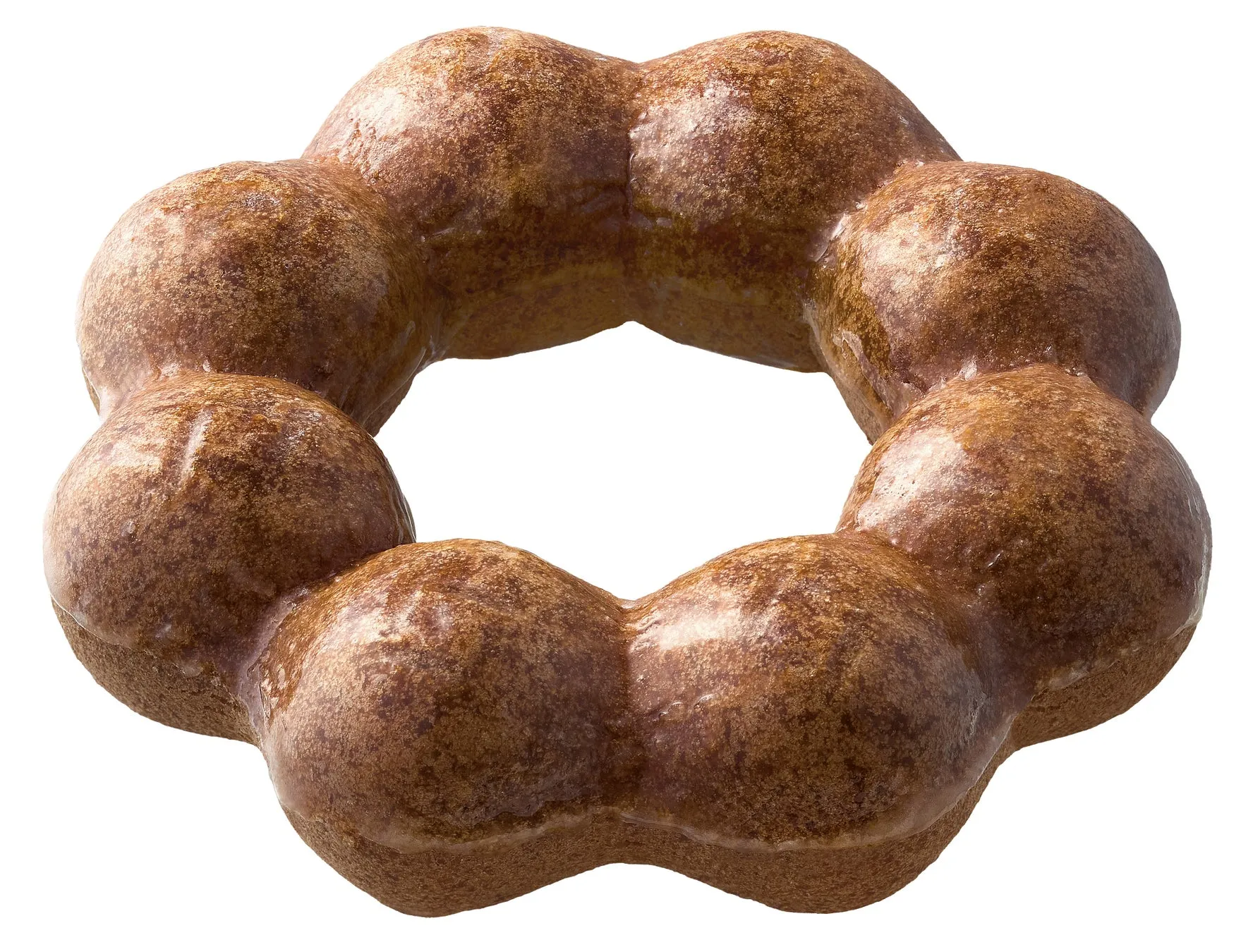 ポン・デ・ショコラ ヘーゼルナッツ風味とバニラ風味が隠し味のもちもち生地にグレーズコーティング