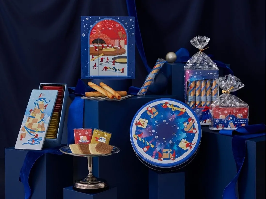 ヨックモック クリスマス コレクション2025 トムテシリーズがリニューアルした商品イメージ