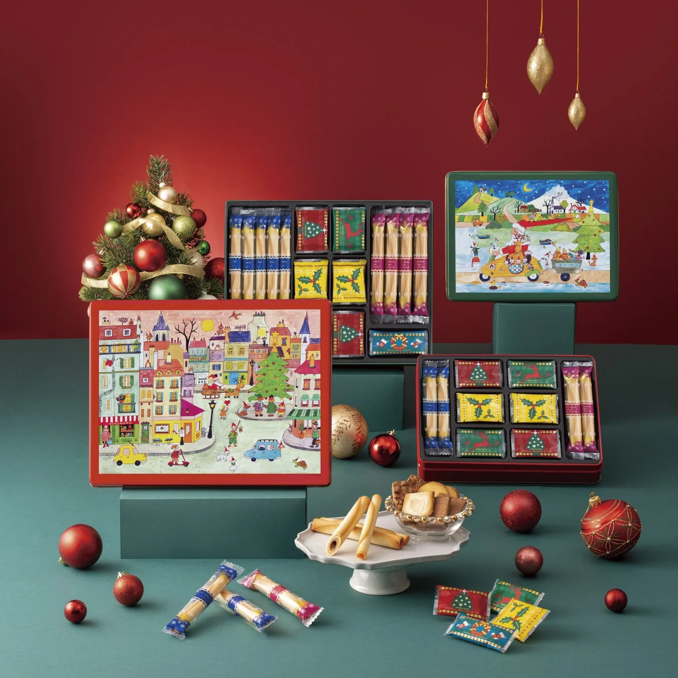 ホリデーシリーズのクリスマス限定缶のデザインとパッケージ