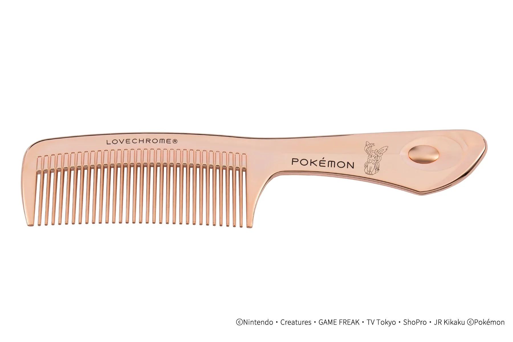 ラブクロム ポケモンモデル K24GPテツキ ローズ ゴールド ニンフィアのヘアコーム