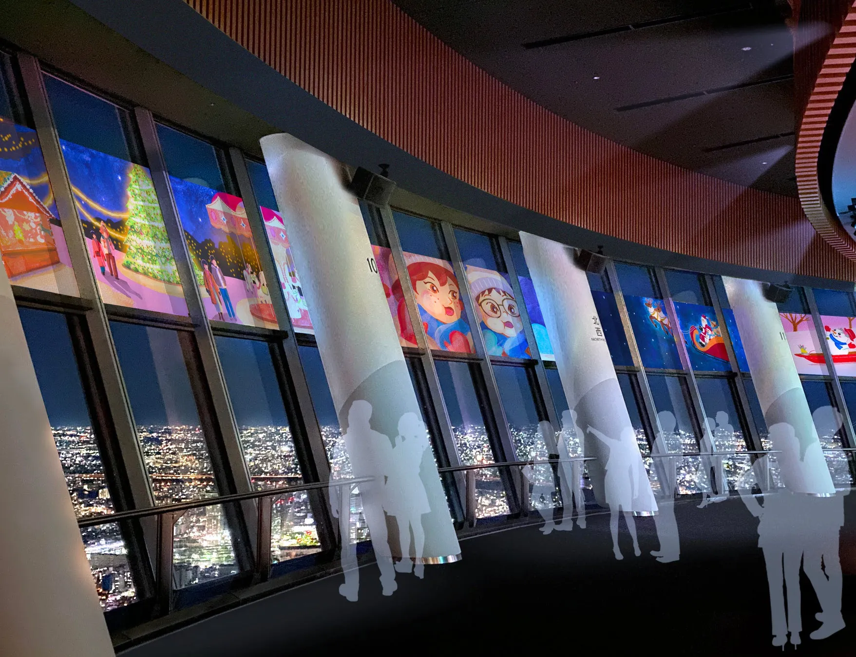 SKYTREE ROUND THEATER 天望デッキ フロア350の上映空間