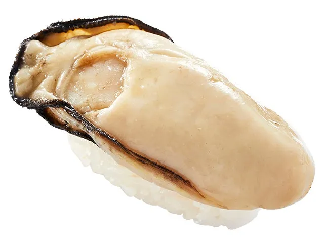 瀬戸内海産 蒸し牡蠣の寿司 一貫110円(税込)