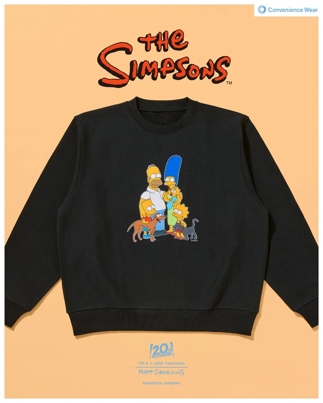 ザ・シンプソンズをイメージした黄色のラインソックス