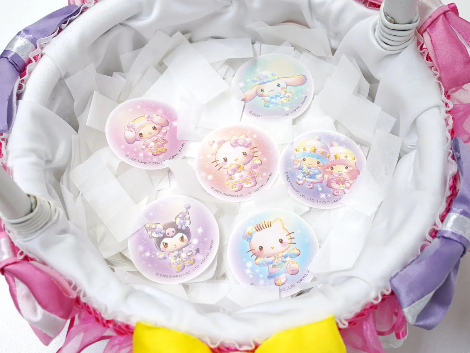 ハーモニーランドのキャラクターステッカー