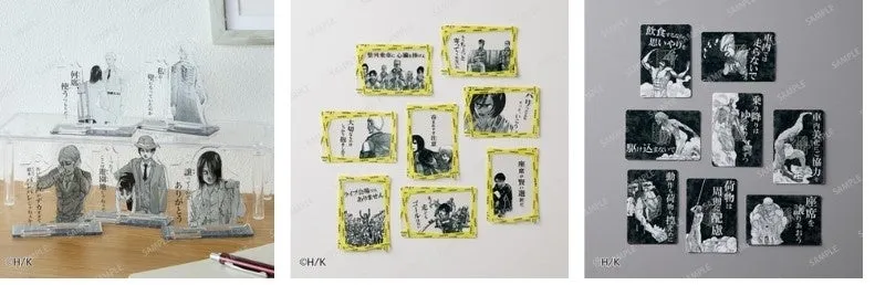 電車マナーシリーズのクリアカードとアクリルスタンド