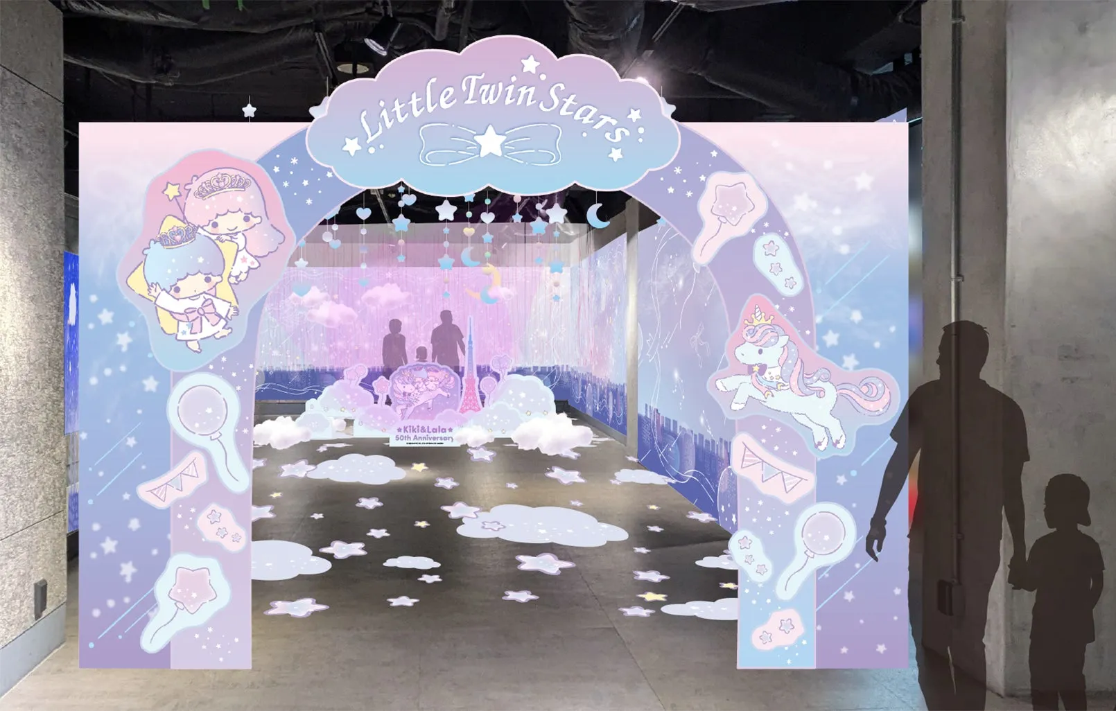 Little Twin Stars 50th Anniversary Twinkle Celebration イベントのメッセージカードコーナーなどのイメージ画像