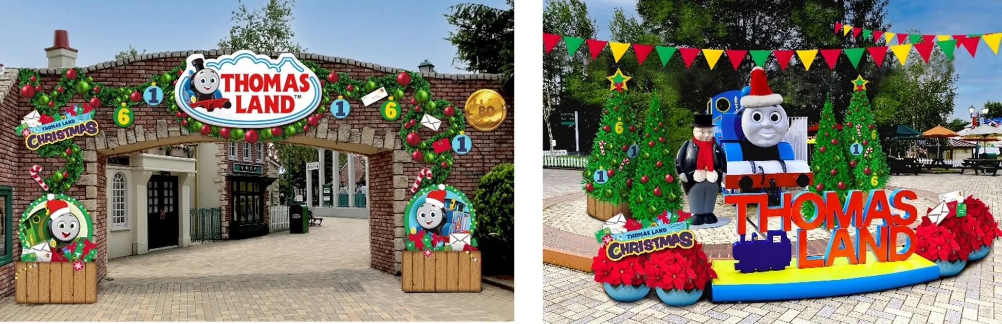 トーマスランドのクリスマス装飾2025