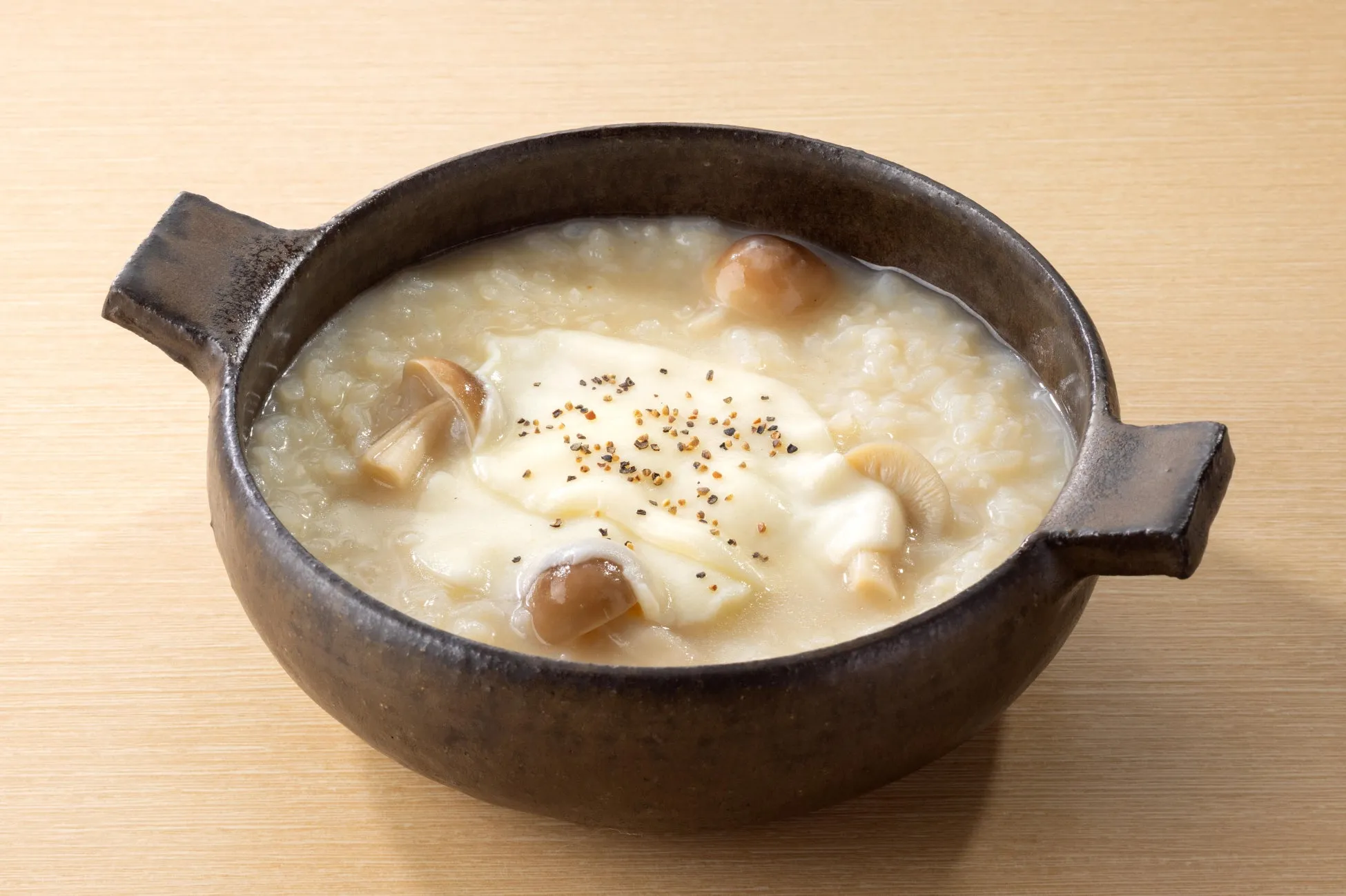 麻辣湯だしアレンジメニューのリゾット画像