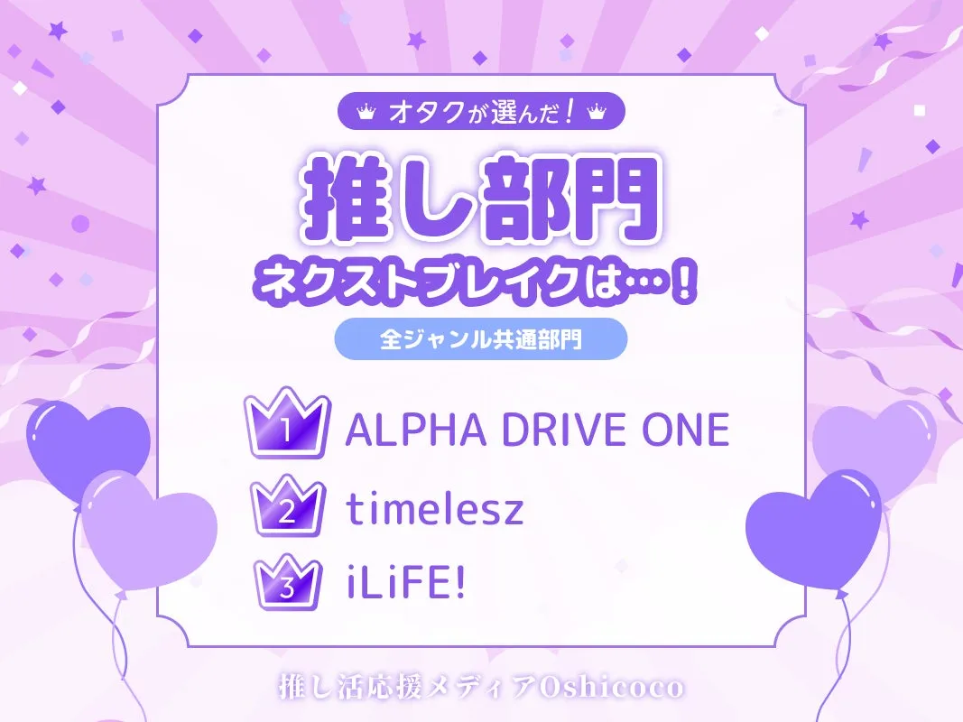 ネクストブレイク部門1位 ALPHA DRIVE ONE