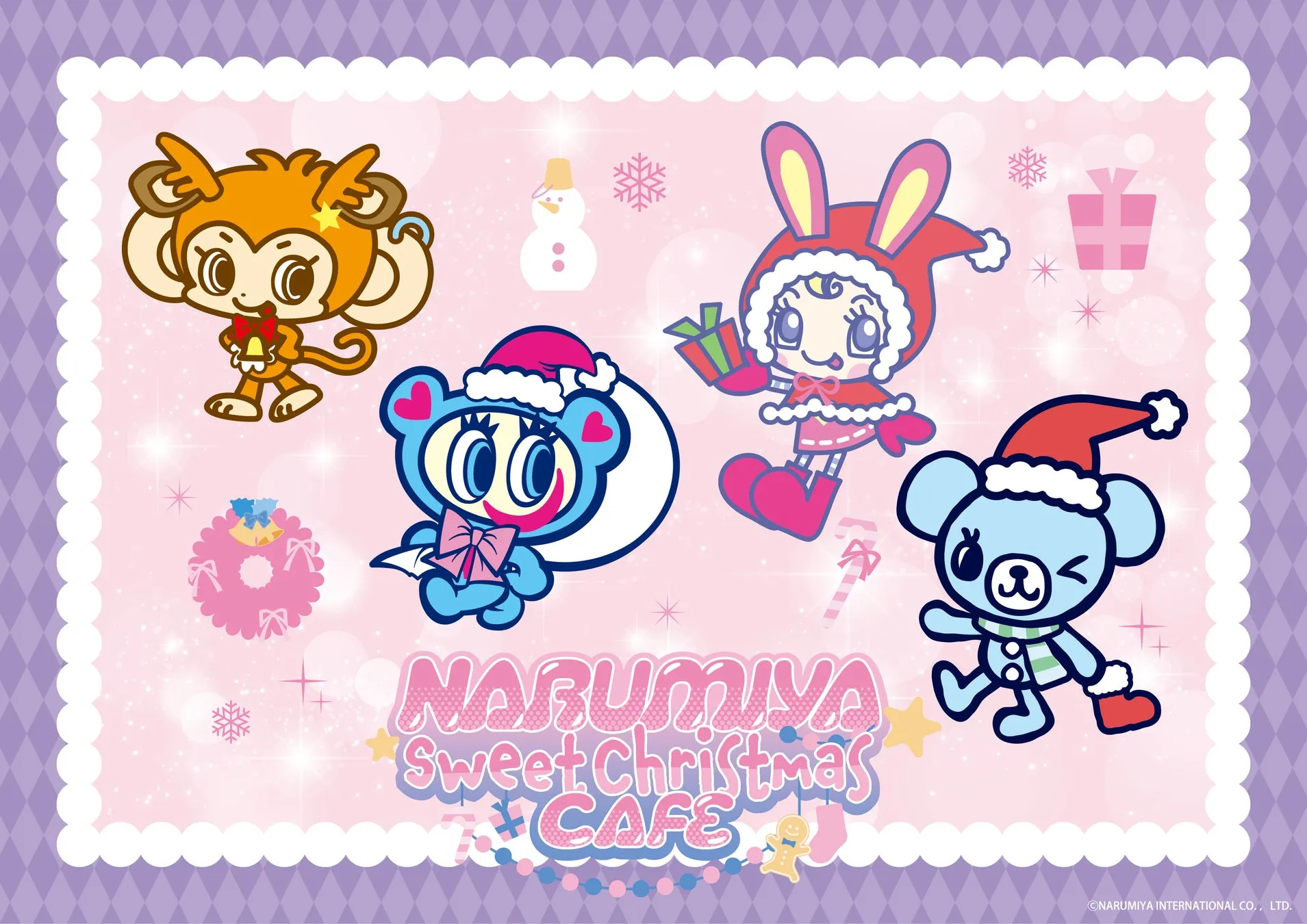 NARUMIYA Sweet Christmas Cafeのクリスマス限定イラスト