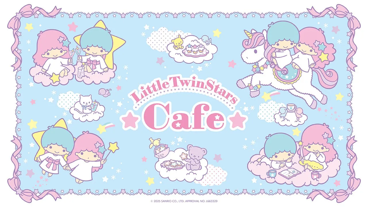 LittleTwinStars Cafeのメインイメージ、かわいいキキ＆ララのテーマカフェ