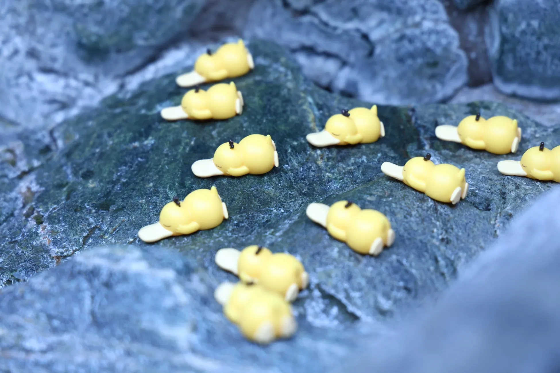 水風呂周辺のコダック型ソフビ