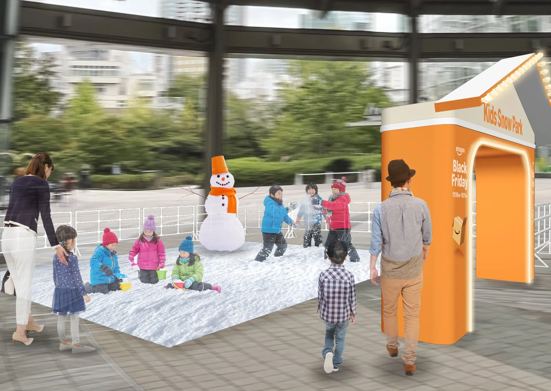 小学生以下向けのKids Snow Parkで雪遊び