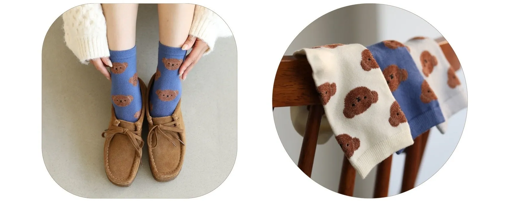 ボリスモール総柄ソックス