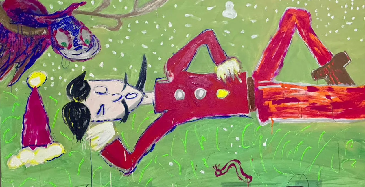 福岡出身アーティスト鳥越一樹による巨大壁画