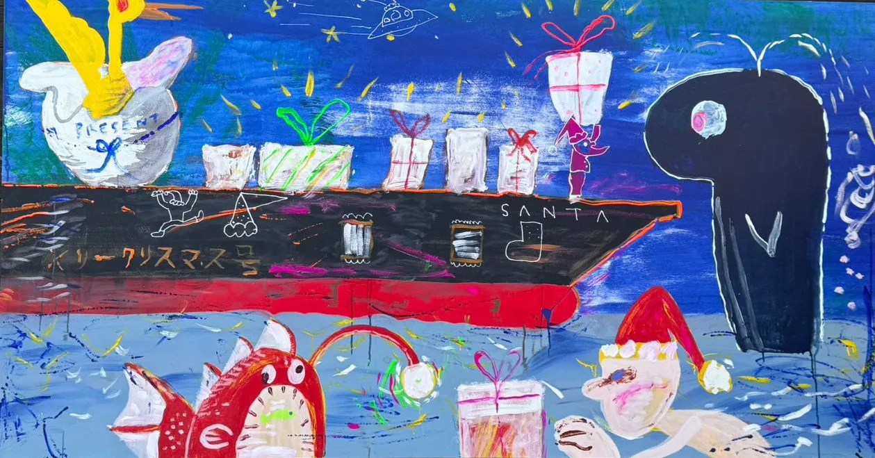 福岡出身アーティスト鳥越一樹による巨大壁画