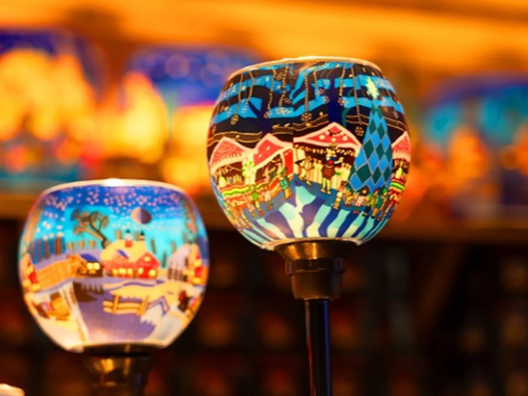 ドイツ伝統技術のクレイ細工キャンドルホルダー