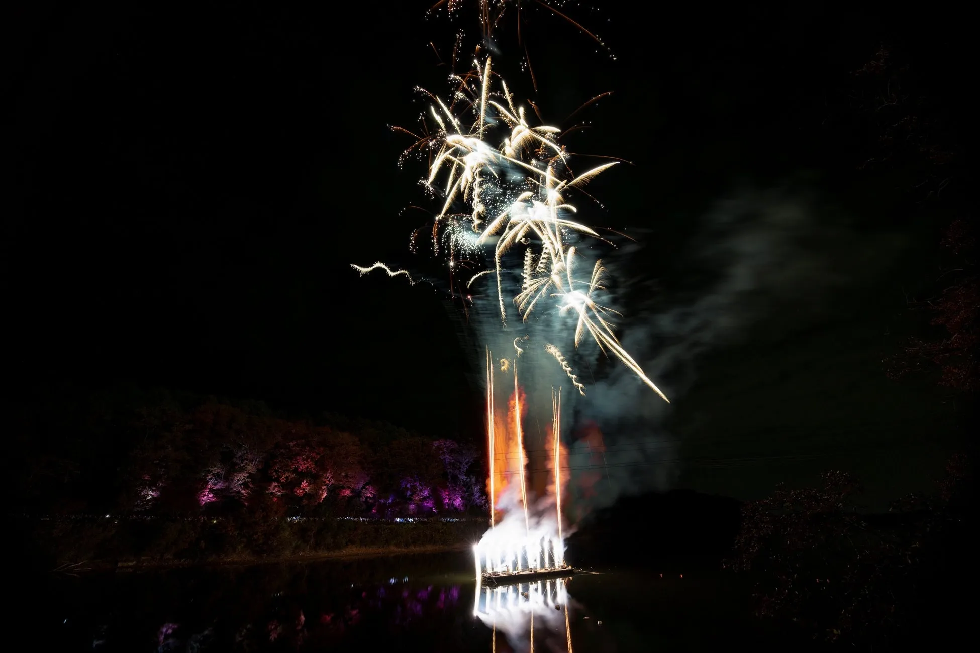 ムーミン谷での花火