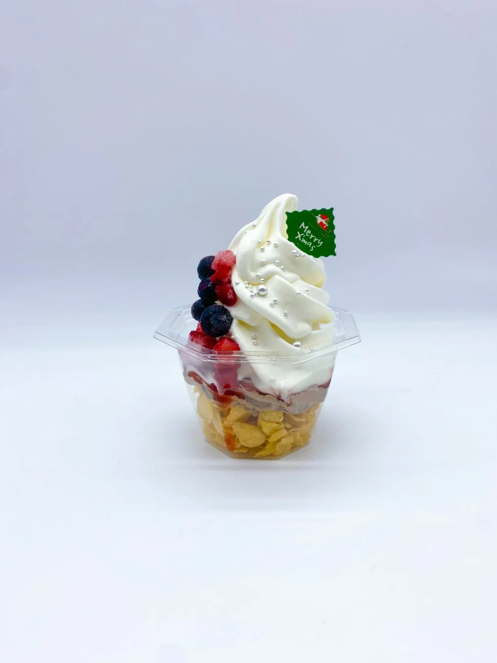 クリスマス装飾のソフトクリームカップ