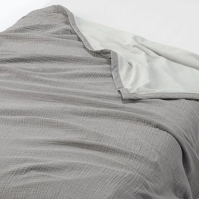 【ブランケット＆まくらパッド】無印良品「綿ガーゼ 綿混ベロア リバーシブルシリーズ」