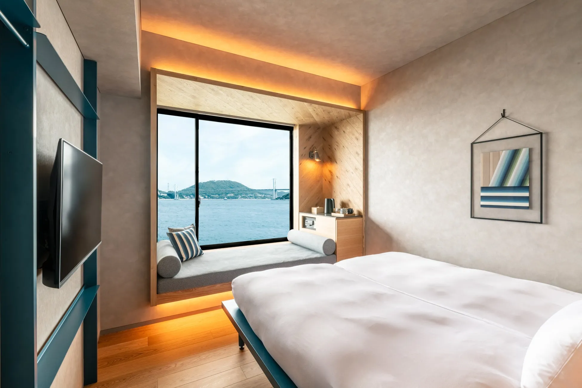 全室海峡ビューの客室