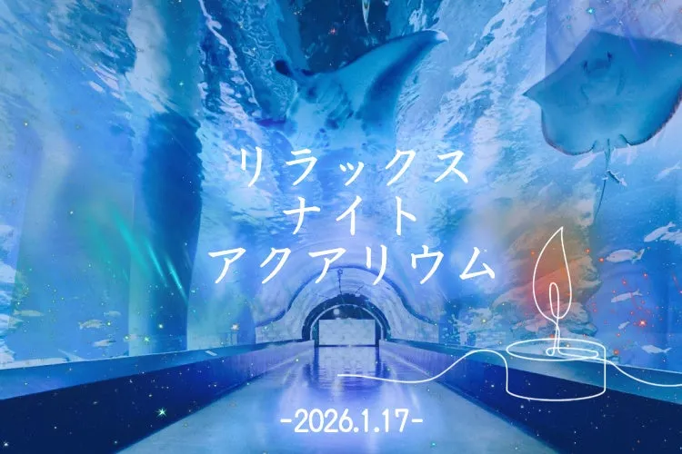 マクセル アクアパーク品川のリラックスナイトアクアリウムイベント告知画像